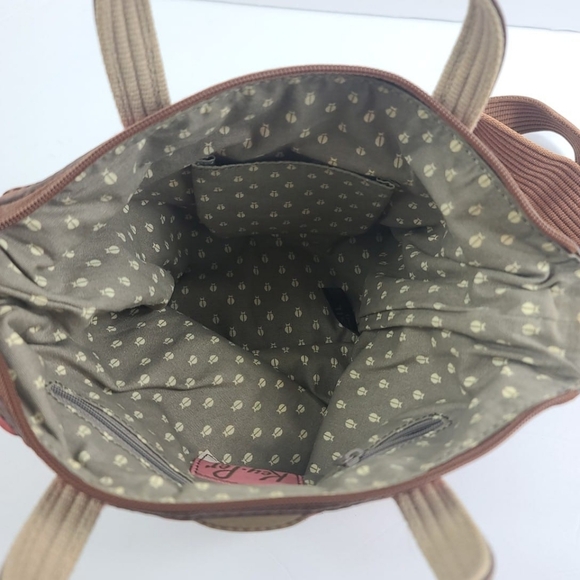 FOSSIL “Key Per” Orange Quilted Brown Trim Crossbody Bag Purse Adjustable Strap - Picture 8 of 8